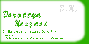 dorottya meszesi business card